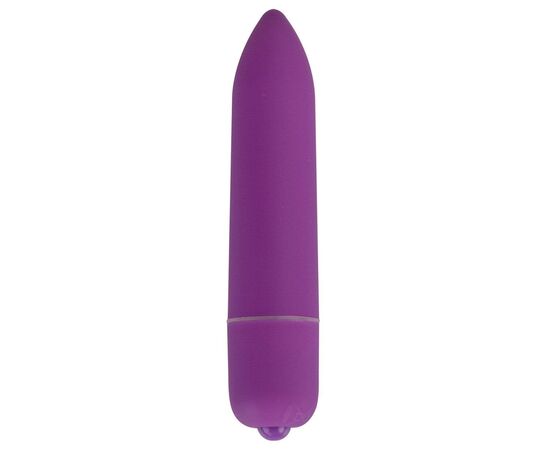 Фиолетовая удлинённая вибропуля Power Bullet Purple - 8,3 см., фото 