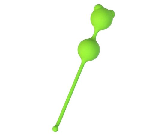 Зеленые вагинальные шарики A-Toys с ушками, фото 