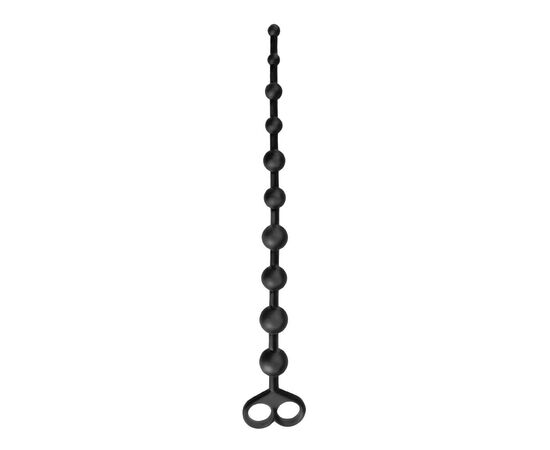 Анальные бусы из силикона Boyfriend Beads - 33,6 см., фото 