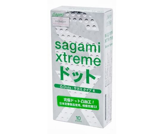 Презервативы Sagami Xtreme Type-E с точками - 10 шт., фото 
