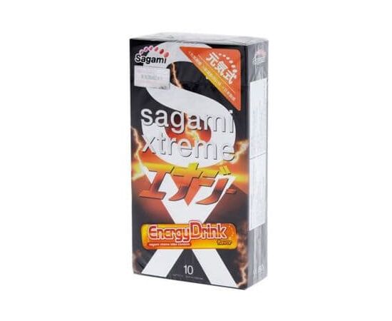 Презервативы Sagami Xtreme Energy с ароматом энергетика - 10 шт., фото 