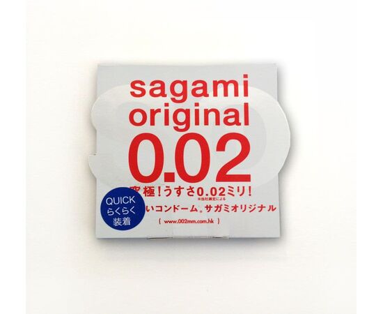 Ультратонкий презерватив Sagami Original 0.02 Quick - 1 шт., фото 