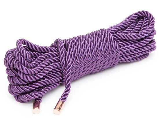 Фиолетовая веревка для связывания Want to Play? 10m Silky Rope - 10 м., фото 