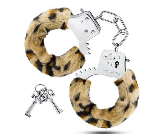 Игровые наручники Blush Novelties Cuffs, Цвет: леопард, фото 