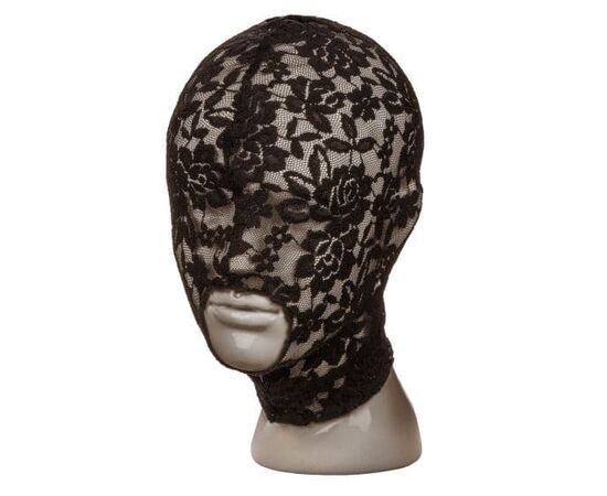 Черный кружевной шлем-маска Lace Hood, фото 