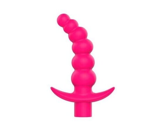 Розовая вибрирующая анальная елочка Sweet Toys - 10,8 см., фото 