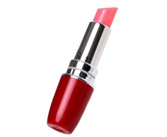 Красный мини-вибратор в форме губной помады Lipstick Vibe, фото 