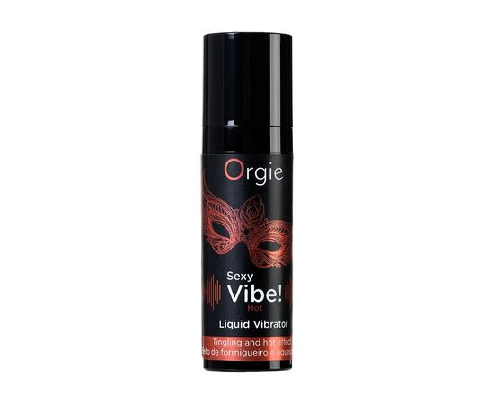 Разогревающий гель для массажа ORGIE Sexy Vibe Hot с эффектом вибрации - 15 мл., фото 
