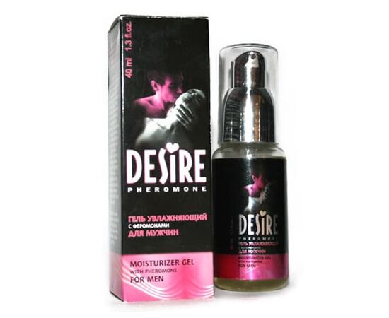 Увлажняющий гель с феромонами для мужчин DESIRE - 40 мл., фото 
