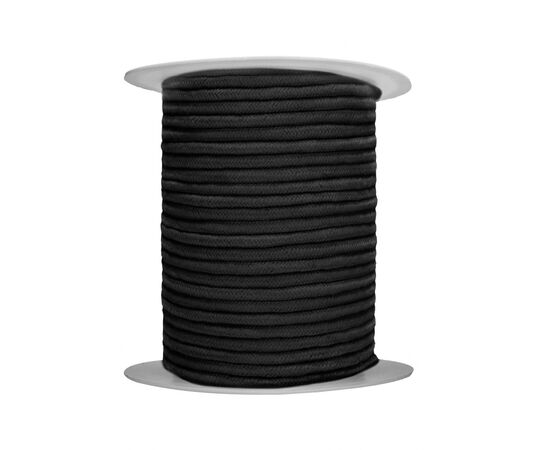 Черная веревка для связывания Bondage Rope - 100 м., фото 