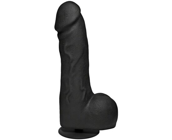 Черный фаллоимитатор-гигант с присоской-плагом The Really Big Dick - 30,5 см., фото 