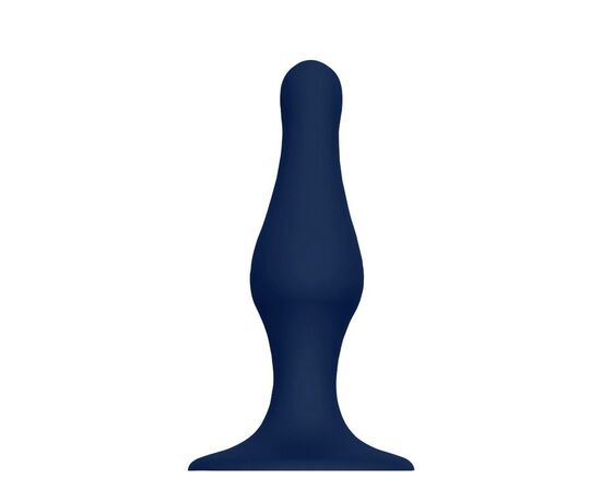 Синяя анальная пробка SILICONE PLUG LARGE - 15,6 см., фото 
