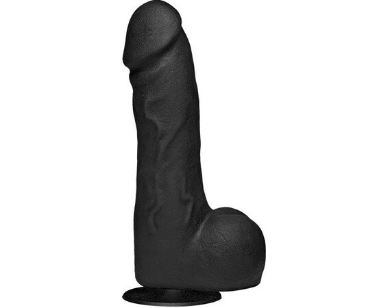 Черный фаллоимитатор The Perfect Cock With Removable Vac-U-Lock Suction Cup - 19 см., фото 