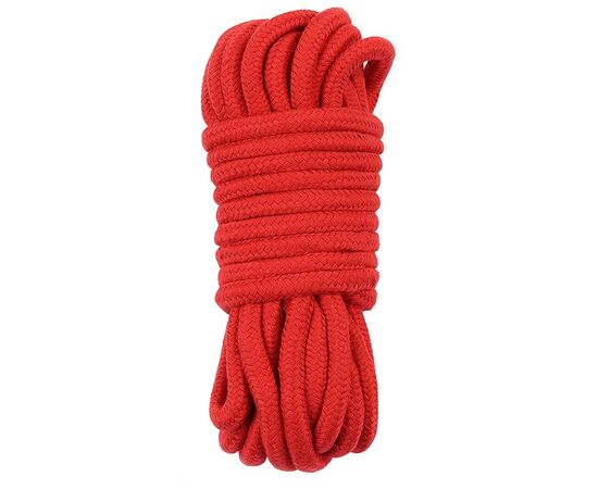 Красная верёвка для любовных игр - 10 м., фото 