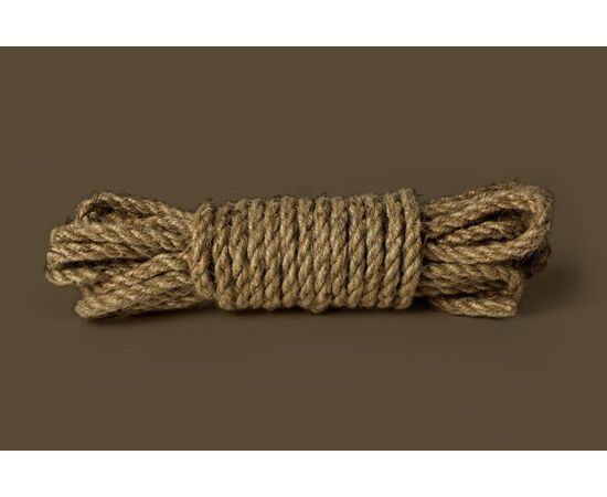 Пеньковая верёвка для бондажа Shibari Rope - 10 м., фото 