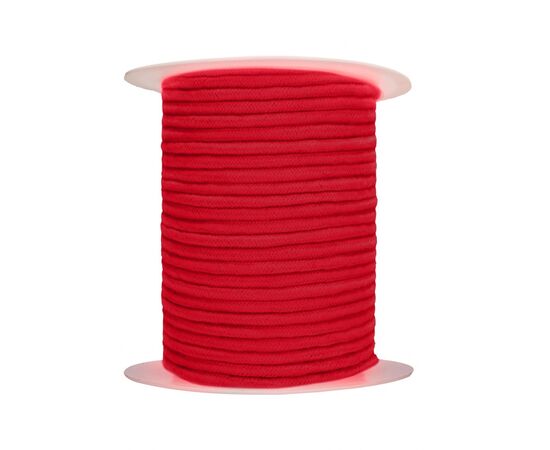Красная веревка для связывания Bondage Rope - 100 м., фото 