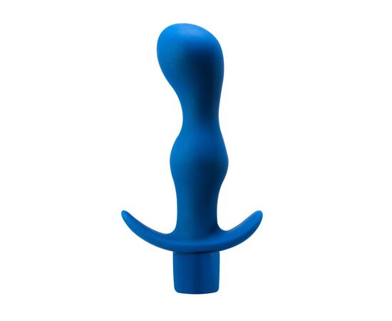 Синяя анальная вибропробка Derby - 13,5 см., фото 