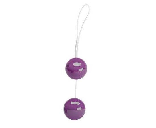 Фиолетовые вагинальные шарики Twins Ball, фото 