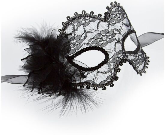 Кружевная маска Venetian Eye Mask, Цвет: черный, фото 