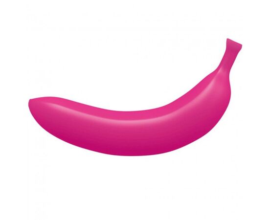 Розовый вибратор-банан Oh Oui! - 17,5 см., фото 