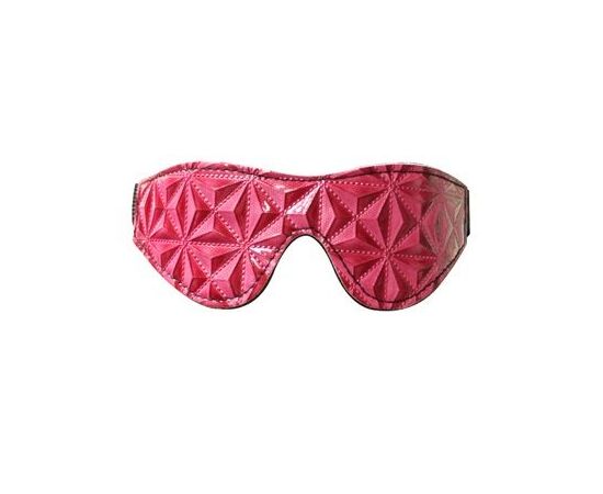 Маска на глаза с геометрическим узором Pyramid Eye Mask, Цвет: розовый, фото 