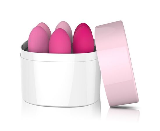 Набор из 6 розовых вагинальных шариков FemmeFit Pelvic Muscle Training Set, фото 