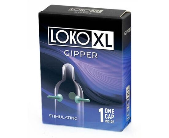 Стимулирующая насадка на пенис LOKO XL GIPPER, фото 