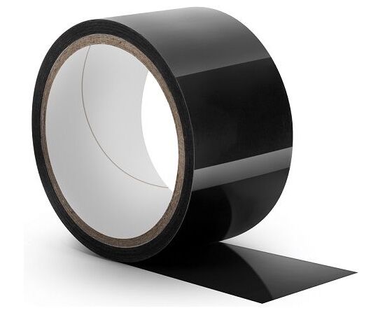 Черная липкая лента для бондажа Bondage Tape - 18,3 м., фото 