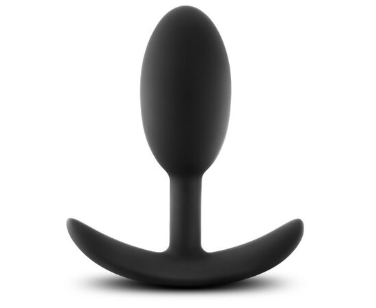 Черная анальная пробка Silicone Vibra Slim Plug Medium - 10,2 см., фото 
