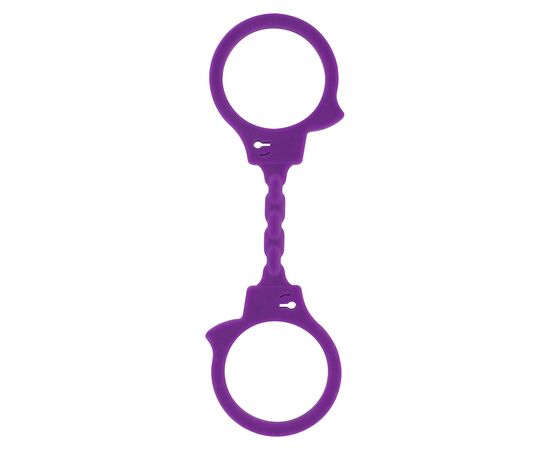 Фиолетовые эластичные наручники STRETCHY FUN CUFFS, фото 