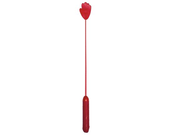 Красный стек с фаллосом вместо ручки - 62 см., фото 