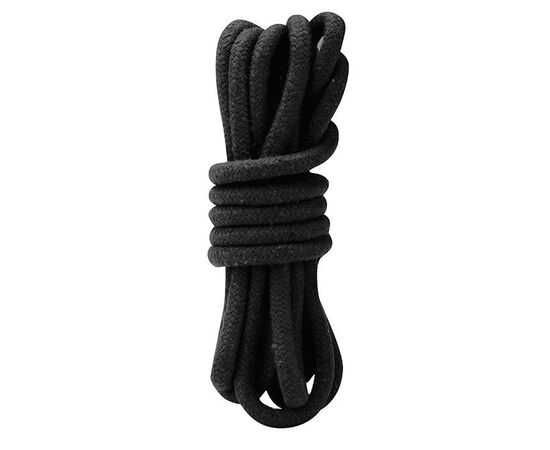Черная хлопковая веревка для связывания - 3 м., фото 
