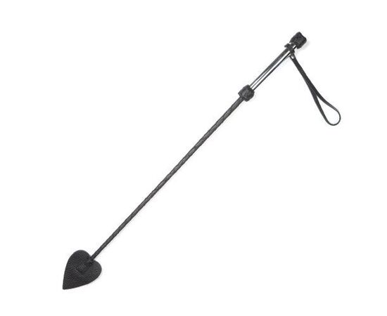 Чёрный стек с металлической рукоятью и наконечником-стрелой - 70 см., фото 